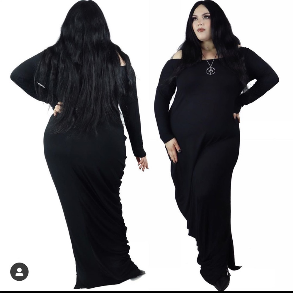 Oracle off the shoulder maxi dress by foxblood